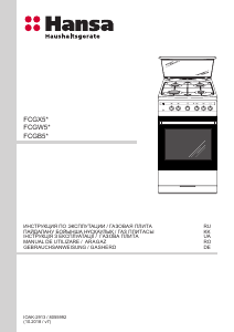 Руководство Hansa FCGW510977 Кухонная плита