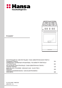 Manual Hansa FCGW53013 Aragaz