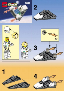 Handleiding Lego set 3069 Space Port Cosmische vlieger