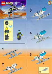 Handleiding Lego set 6461 Space Port Bewakingshelikopter