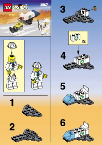 Bedienungsanleitung Lego set 3067 Space Port Test Shuttle X