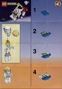 Manual Lego set 6457 Space Port Astronauta