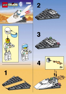 Bedienungsanleitung Lego set 3066 Space Port Cosmo glider