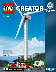 Bruksanvisning Lego set 10268 Creator Vestas vindturbin