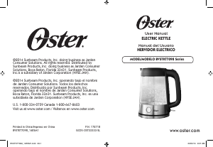 Manual de uso Oster BVSTKT7098 Hervidor