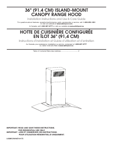 Manual Maytag WVI75UC6DS Cooker Hood