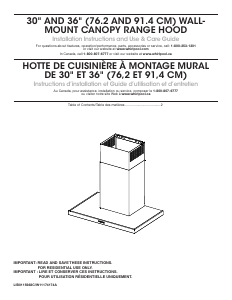 Manual Maytag WVW57UC0FS Cooker Hood