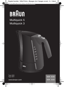 Manuál Braun Multiquick 3 Konvice