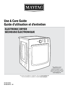 Mode d’emploi Maytag MED5500FC Sèche-linge