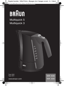 Használati útmutató Braun Multiquick 5 Vízforraló