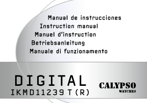 Manual de uso Calypso K5704 Digital Reloj de pulsera