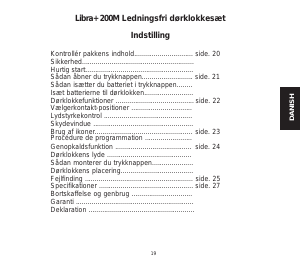 Brugsanvisning Friedland Libra+ 200M Dørklokke