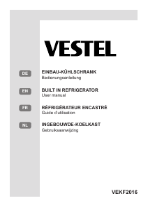 Mode d’emploi Vestel VEKF2016 Réfrigérateur
