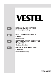 Mode d’emploi Vestel VEKS4025 Réfrigérateur