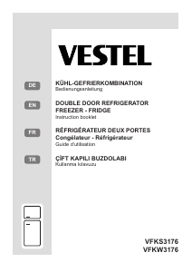 Mode d’emploi Vestel VFKS3176 Réfrigérateur combiné