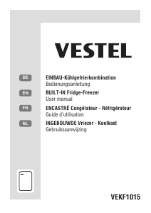 Handleiding Vestel VEKF1015 Koel-vries combinatie