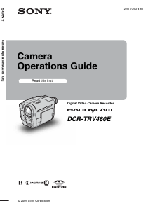 Manual Sony DCR-TRV480E Camcorder