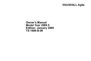 Handleiding Vauxhall Agila (2009)