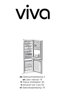 Manual de uso Viva VVIV7730 Frigorífico combinado