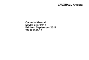 Handleiding Vauxhall Ampera (2011)
