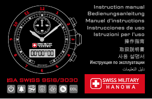 사용 설명서 Swiss Military Hanowa Sword Anadigit Chrono 시계