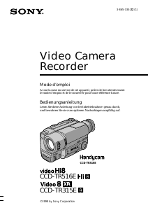 Bedienungsanleitung Sony CCD-TR315E Camcorder