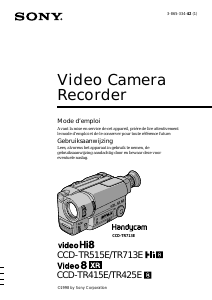 Handleiding Sony CCD-TR415E Camcorder