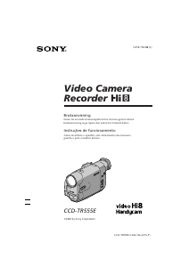 Bruksanvisning Sony CCD-TR555E Videokamera