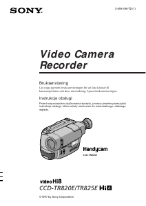 Bruksanvisning Sony CCD-TR820E Videokamera