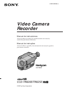 Manual Sony CCD-TR825E Câmara de vídeo