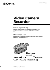 Manuale Sony CCD-TR913E Videocamera