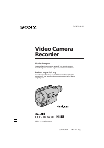 Bedienungsanleitung Sony CCD-TR3400E Camcorder