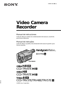 Manual Sony CCD-TRV48E Câmara de vídeo