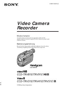 Bedienungsanleitung Sony CCD-TRV51E Camcorder