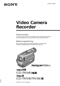 Mode d’emploi Sony CCD-TRV56E Caméscope