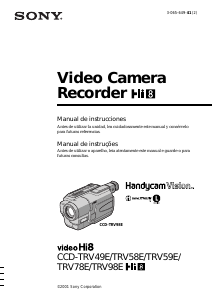 Manual Sony CCD-TRV59E Câmara de vídeo