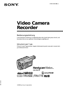 Manuale Sony CCD-TRV77E Videocamera