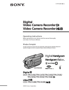 Manual Sony DCR-TRV145E Camcorder