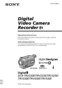 Manual Sony DCR-TRV325E Camcorder