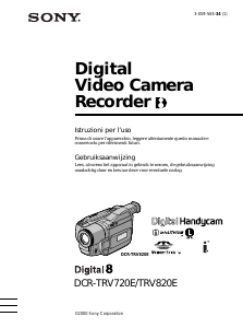 Manuale Sony DCR-TRV820E Videocamera