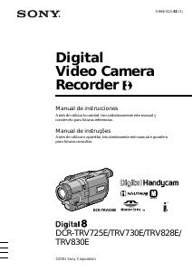 Manual de uso Sony DCR-TRV828E Videocámara