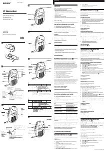 Manuale Sony ICD-30 Registratore vocale