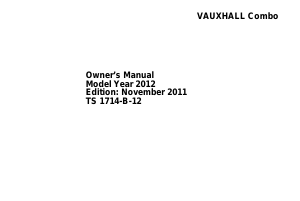 Handleiding Vauxhall Combo (2011)