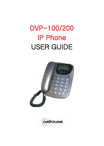 Handleiding Davolink DVP-100 IP telefoon