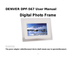 Manual Denver DPF-567 Digital Photo Frame