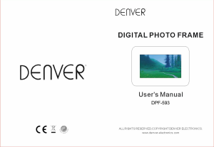 Bedienungsanleitung Denver DPF-593 Digitaler bilderrahmen