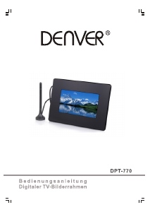 Bedienungsanleitung Denver DPT-770 Digitaler bilderrahmen