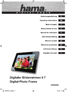 Bedienungsanleitung Hama 00095249 Premium Pulsar Digitaler bilderrahmen