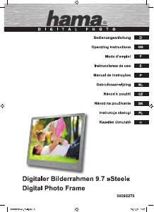 Bedienungsanleitung Hama 00095276 Steel Digitaler bilderrahmen