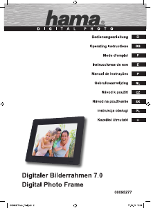 Manual Hama 00095277 Slimline Digital Photo Frame